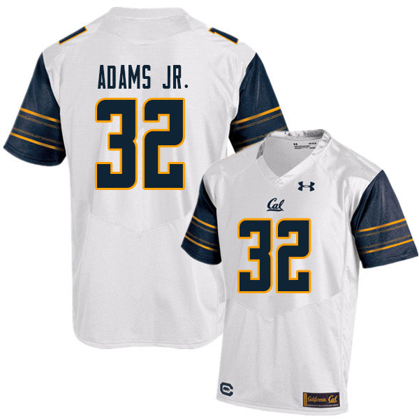 Men #32 Johnny Adams Jr. Cal Bears UA College Football Jerseys Sale-White - Click Image to Close